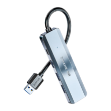 plus会员：山泽 HUB11 USB3.0集线器 一分四 0.3m 灰色