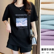 JEANSWEST 真维斯 女士华夫格短袖 JR-31-273221
