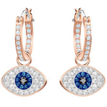 施华洛世奇（SWAROVSKI）【生日礼物】施华洛世奇恶魔之眼 SYMBOLICA  耳环 镀玫瑰金色 5425857