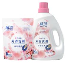PURE BAMBOO 纯竹工坊 蓝漂香氛去渍洗衣液整箱批家用持久留香补充袋装柔顺护衣温和护色450g.