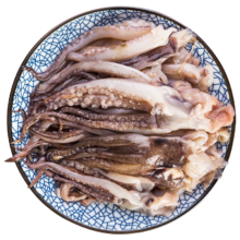 一虾一世界新鲜冷冻大号三去鱿鱼系列 鱿鱼须5斤【500g*5袋】