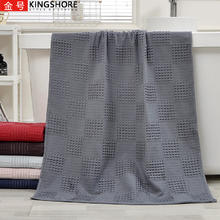 KINGSHORE 金号 纯棉浴巾蜂巢透气速干洗澡巾柔软吸水不掉毛沙滩巾 140*70cm
