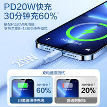 88VIP会员：SMARTDEVIL 闪魔 苹果数据线iPhone14PD快充线13Pro充电线器11闪充12线xs手机