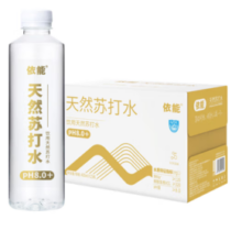 入口清爽！依能 天然弱碱性苏打水400mL*15瓶
