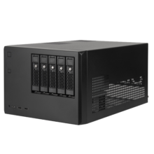 银昕（SilverStone）CS351 Nas多硬盘位机箱（支持MATX主板/3.5"热插拔硬盘/2.5"硬盘/多存储/安全锁）