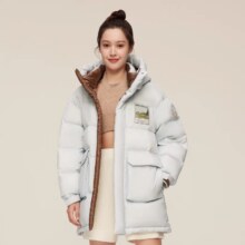 BOSIDENG 波司登 梵高大师系列 情侣短款 连帽设计艺术签名羽绒服 多色