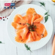荷裕食品冷冻烟熏三文鱼莳萝大西洋鲑100g 生鲜海鲜水产 轻食健康