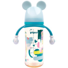 贝亲（Pigeon） 宽口径PPSU奶瓶双把手自然实感彩绘奶瓶 330ml 米奇印象（LL号9-15个月）