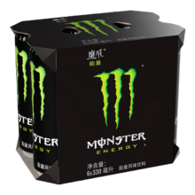 PLUS会员、需换购：可口可乐魔爪 Monster 原味 能量风味饮料 功能饮料 330ml*6罐