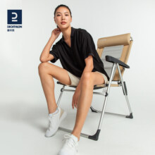 迪卡侬polo衫女T恤短袖宽松衬衫蝙蝠袖大码遮肉旗舰店官方SAG2