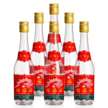 西凤酒 45度 陕西版七两半 凤香型白酒 375ml*6瓶/箱 送酒具7件套