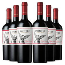 MONTES【蒙特斯官旗】智利原瓶进口红酒 蒙特斯montes经典系列750ml 赤霞珠红葡萄酒整箱装