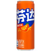 百亿补贴：Coca-Cola 可口可乐 芬达橙味汽水 含糖碳酸饮料 330*24罐 摩登罐 整箱装
