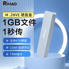 RIHAO 日灏m.2硬盘盒子nvme/Sata双协议通用笔记本雷电m2固态改移动SSD