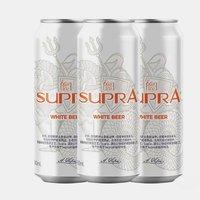 珠江啤酒 雪堡白啤酒500mL*3罐
