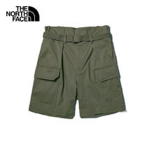 THE NORTH FACE 北面 短裤女户外舒适休闲高腰短裤7WBZ 绿色/21L