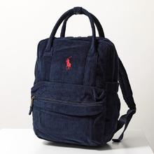 RALPH LAUREN 拉夫劳伦 9AR100 女式小马刺绣灯芯绒背包