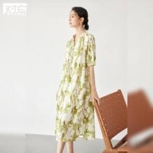 10日10点：DUIBAI 对白 女式中长连衣裙 EDQ152