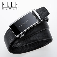 ELLE HOMME 法国品牌皮带男士真皮自动扣902111A银色