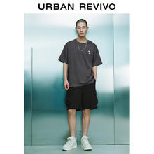 URBAN REVIVO 男士萌宠刺绣T恤 UMV440044