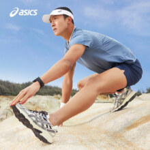 再降价、PLUS会员：Asics 亚瑟士 越野跑鞋 GEL-VENTURE 6 奶白色/灰色