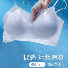 猫人冰丝超薄蜂巢杯高弹聚拢文胸2件