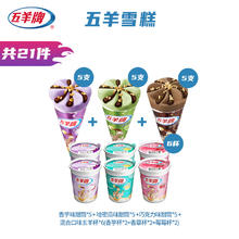 五羊牌 雪糕组合香芋甜筒5哈密瓜5巧克力5五羊杯6