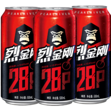 需入会：珠江啤酒（PEARL RIVER）28°P 烈金刚 高浓原酿 500mL *3罐