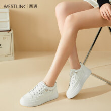 PLUS会员：WESTLINK 西遇 休闲小白鞋女