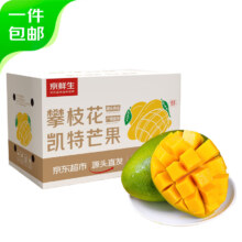 plus会员、京东百亿补贴:京鲜生四川攀枝花凯特芒果净重5斤单果400g起