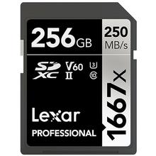 Lexar 雷克沙 sd卡v60高速SD存储卡128g256g相机内存卡1667