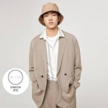 11日10点：SELECTED 思莱德 男士沙色落肩休闲长袖西服外套春
