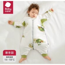 babycare 婴儿睡袋竹纤维秋冬宝宝分腿睡袋防踢被200g