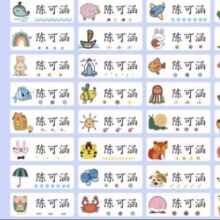 幼儿园防水姓名贴 100贴