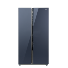 松下（Panasonic）570升对开门变频风冷无霜冰箱玻璃面板AG银离子 电冰箱 NR-EW60WPB-G  以旧换新