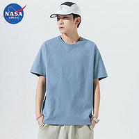 NASA RHUDE 100％纯棉短袖t恤 牛仔蓝 XL