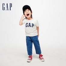 Gap 盖璞 儿童字母logo短袖 黑白组合