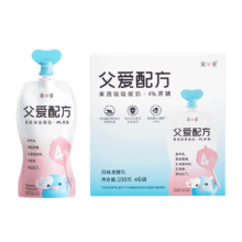 简爱 父爱配方 儿童酸奶4%蔗糖 果蔬 高端无添加剂 100g*6袋＊2件