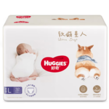 HUGGIES 好奇 软萌星人柯基裤婴儿拉拉裤L32片