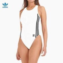 adidas 阿迪达斯 三叶草 女士棉质工字背三角连体泳衣  4A8H63