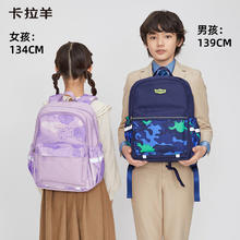 Carany 卡拉羊 梦想家系列 CX2784 小学生书包 A款 藏青恐龙 18L