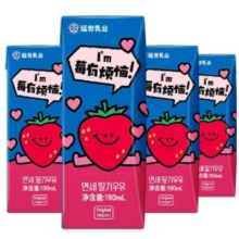 延世牛奶 韩国进口 草莓味牛奶 190ml*4盒