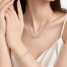 七夕好礼！Chow Tai Seng 周大生 S925紫藤花项链/手链
