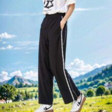 27日10点：森马 夏季女生松紧腰阔腿休闲裤