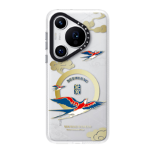 ESCASE【敦煌博物馆联名】适用华为Pura70Pro+手机壳磁吸HUAWEI p70pro全包防摔保护套磨砂防指纹金凤凰
