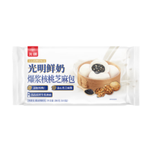 需弹券、plus会员: 光明 鲜奶爆浆核桃芝麻包 280g/袋