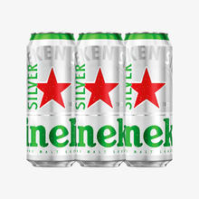 88VIP会员：Heineken 喜力 星银（Heineken Silver）啤酒500ml*3听