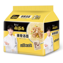 plus会员:康师傅方便面  猪骨汤面109g*5袋
