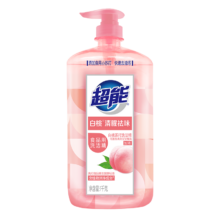 PLUS会员：超能 1kg白桃苏打洗洁精*3件