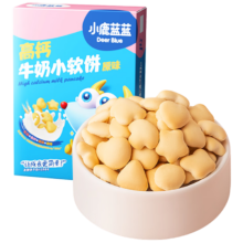 PLUS会员：小鹿蓝蓝 儿童高钙牛奶小软饼 原味60g*3件